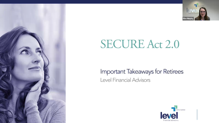 Elise Murphy, CFP® discussed changes in Secure Act 2.0 in this 20 minute video